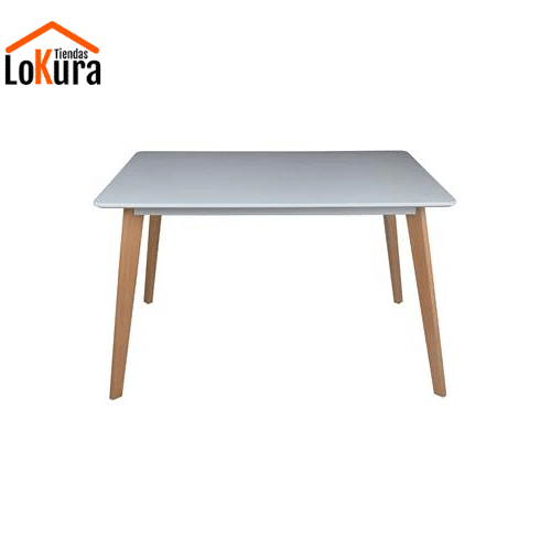 Mesa de comedor cocina rectangular de estilo nórdico