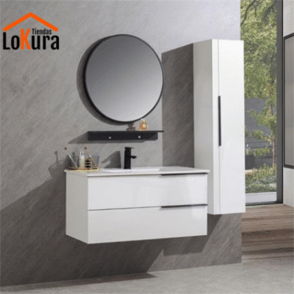 Conjunto mueble lavabo y columna
