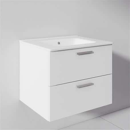 Mueble baño suspendido blanco