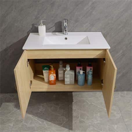 Mueble lavamanos con espejo