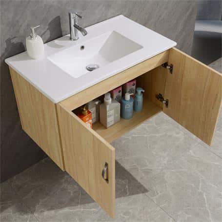 Mueble lavamanos con espejo
