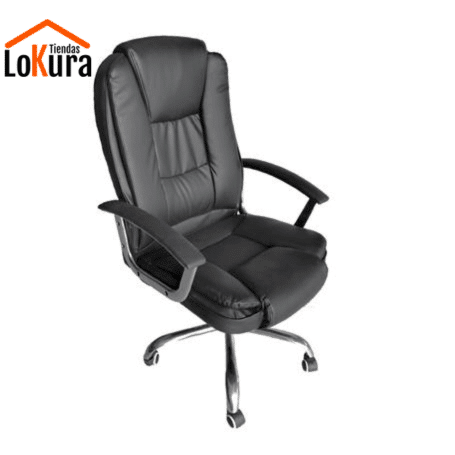 Silla Ejecutiva OFI1950 negra con respaldo ajustable y asiento de foam ergonómico
