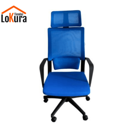 Silla para escritorio azul