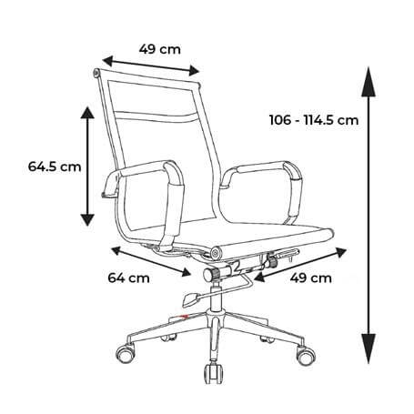 silla de malla para trabajo