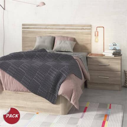 cabecero con mesita de noche Ready en color cambrian