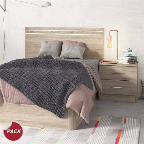 cabecero con mesita de noche Ready en color cambrian