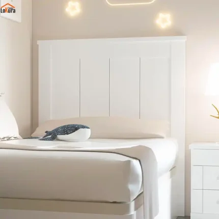 Cabecero cama madera 120cm Sena en color blanco