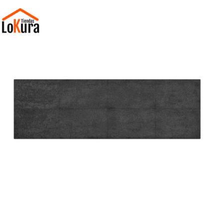 Cabecero de tela colgante modelo Costa, tapizado en tela de nido, disponible en gris oscuro y visón oscuro
