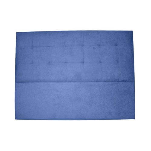cabecero de cama 110cm tapizado en tela azul Venus