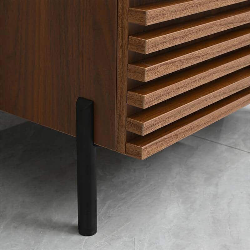 Mueble baño nogal con patas de metal