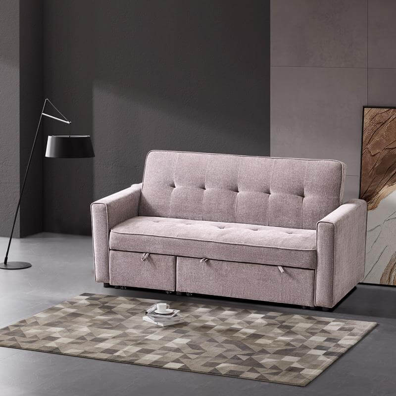 Sofá cama espuma 2 plazas medidas 182x88x94 cm, con tapizado resistente y estilo moderno