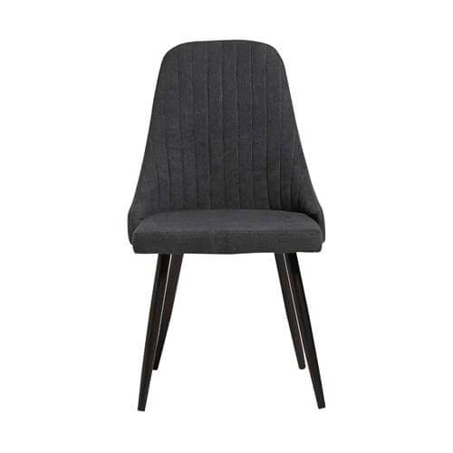 Sillas de comedor tela en gris oscuro, perfecta para salones elegantes y comedores funcionales
