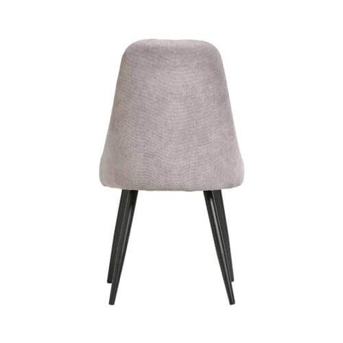 sillas de comedor tapizadas en tela gris claro