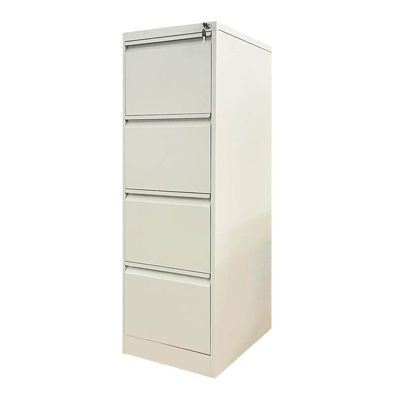Archivador oficina con llave de 4 cajones en color gris, ideal para oficinas y espacios profesionales