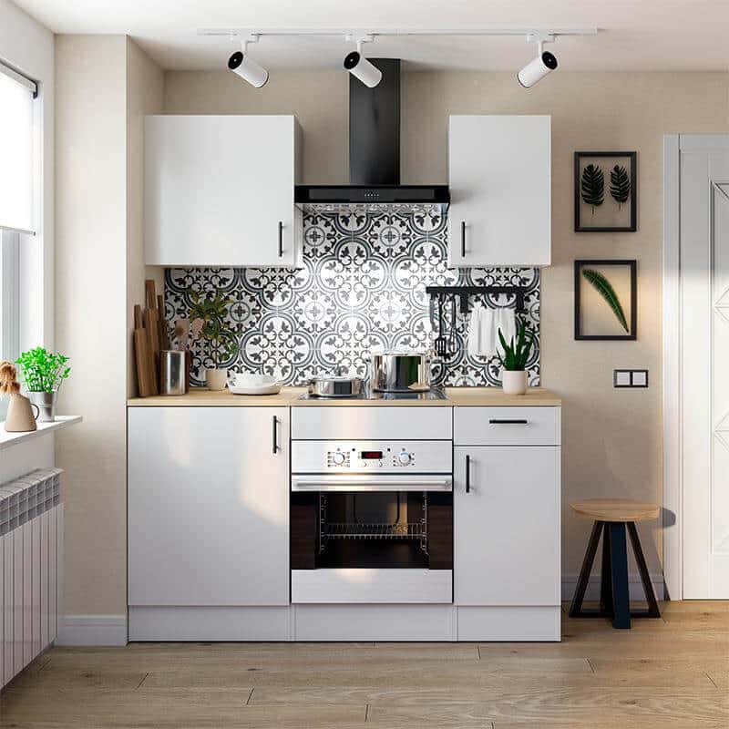 Cocina integral moderna en L