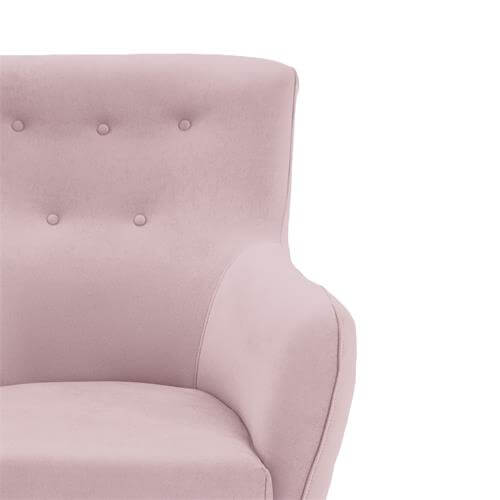 Butaca capitoné rosa