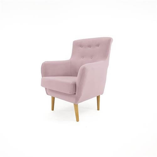 butacones tapizados rosa con con asiento acolchado y tela antimanchas
