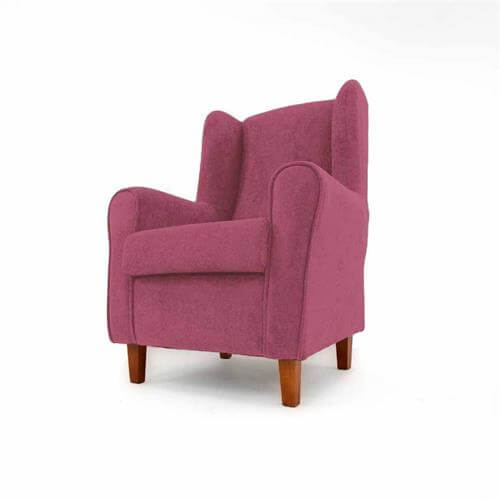 Butaca con orejeras fucsia