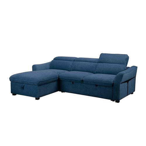 Chaise longue convertible cama azul