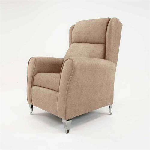 butacas modernas tapizadas beige
