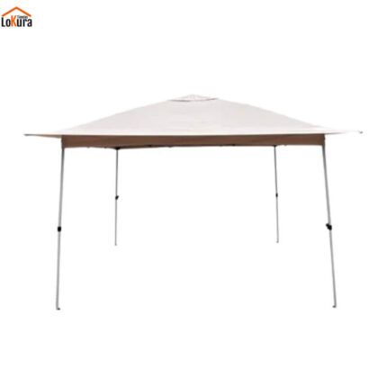 Carpa jardín plegable 3x3 color beige con estructura de acero reforzado
