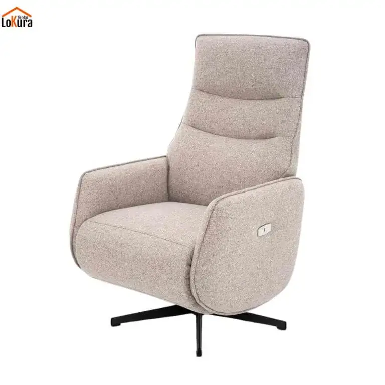 Sillón relax Lagoda reclinable beige doble motor independiente espalda y piernas – entrega rápida en Canarias