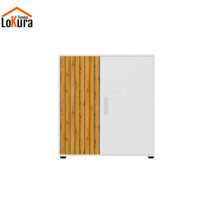 Aparador 80cm Mini blanco y tablilla, perfecto para espacios compactos en Canarias