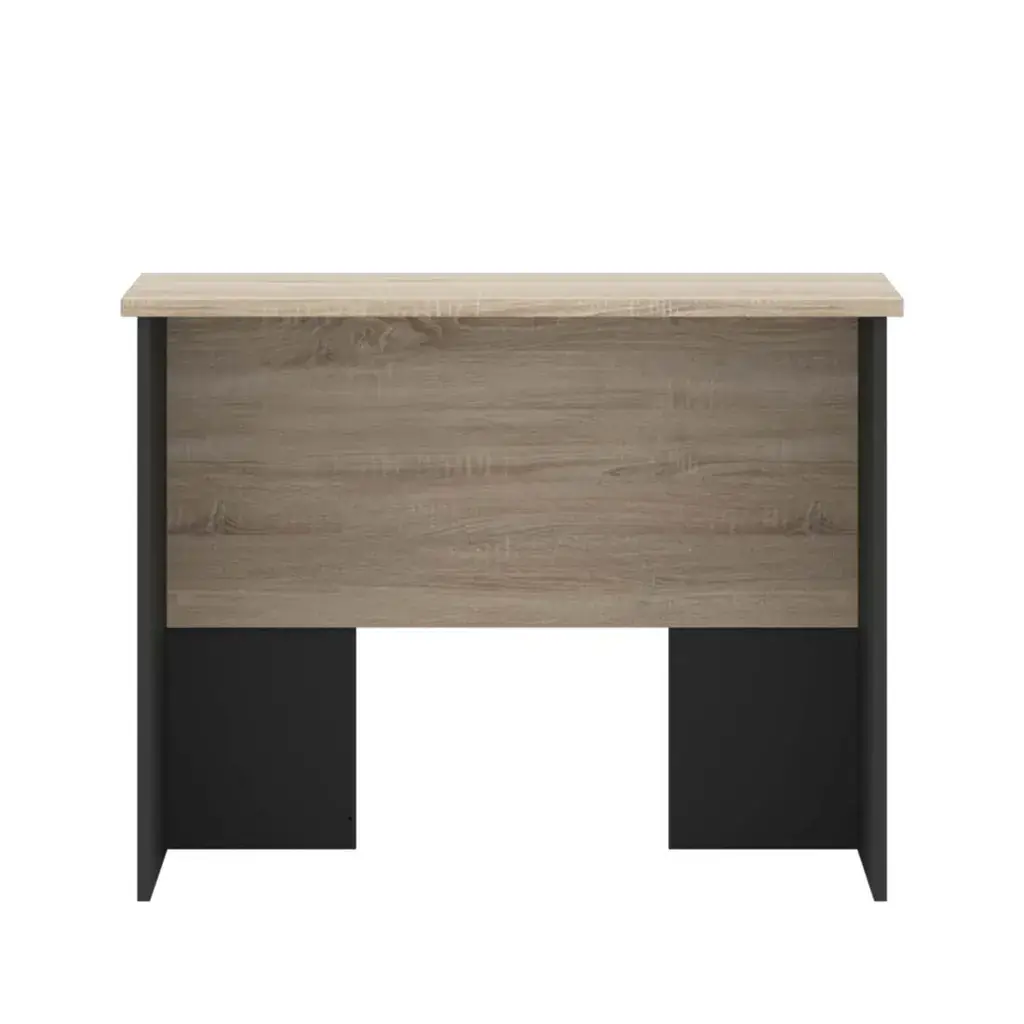 Escritorio de madera para oficina color cambrian y antracita vista frontal
