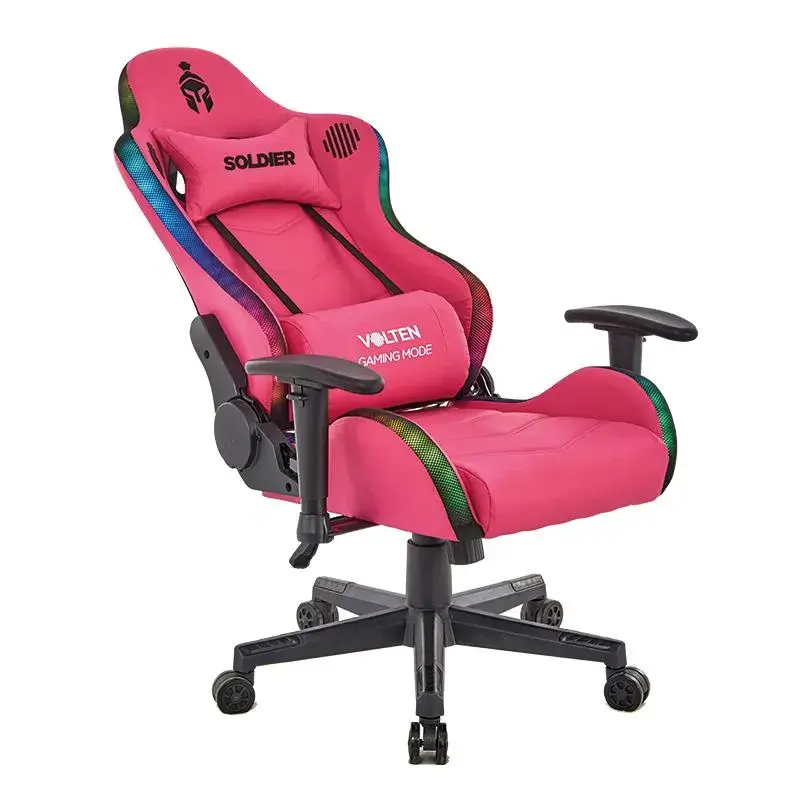 silla-con-luces-gamer-rosa