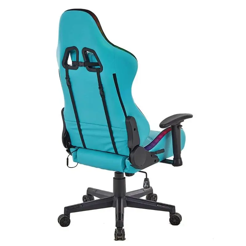 silla-con-luces-gamer-turquesa
