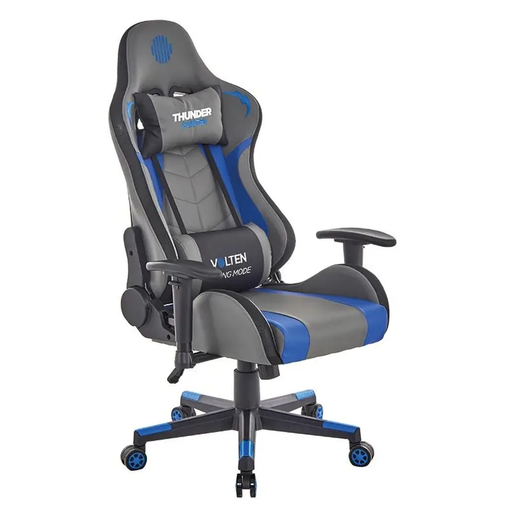 Silla gamer escritorio Thunder Hunter Volten azul en Canarias