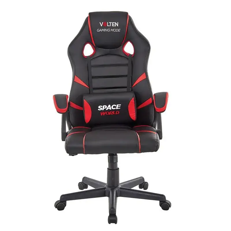 silla oficina gaming negra y roja
