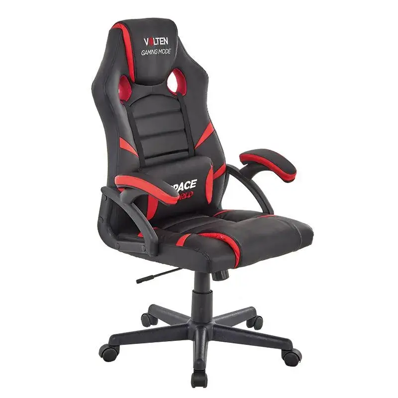 Silla oficina gaming SPACE WORLD Volten en color negro y rojo