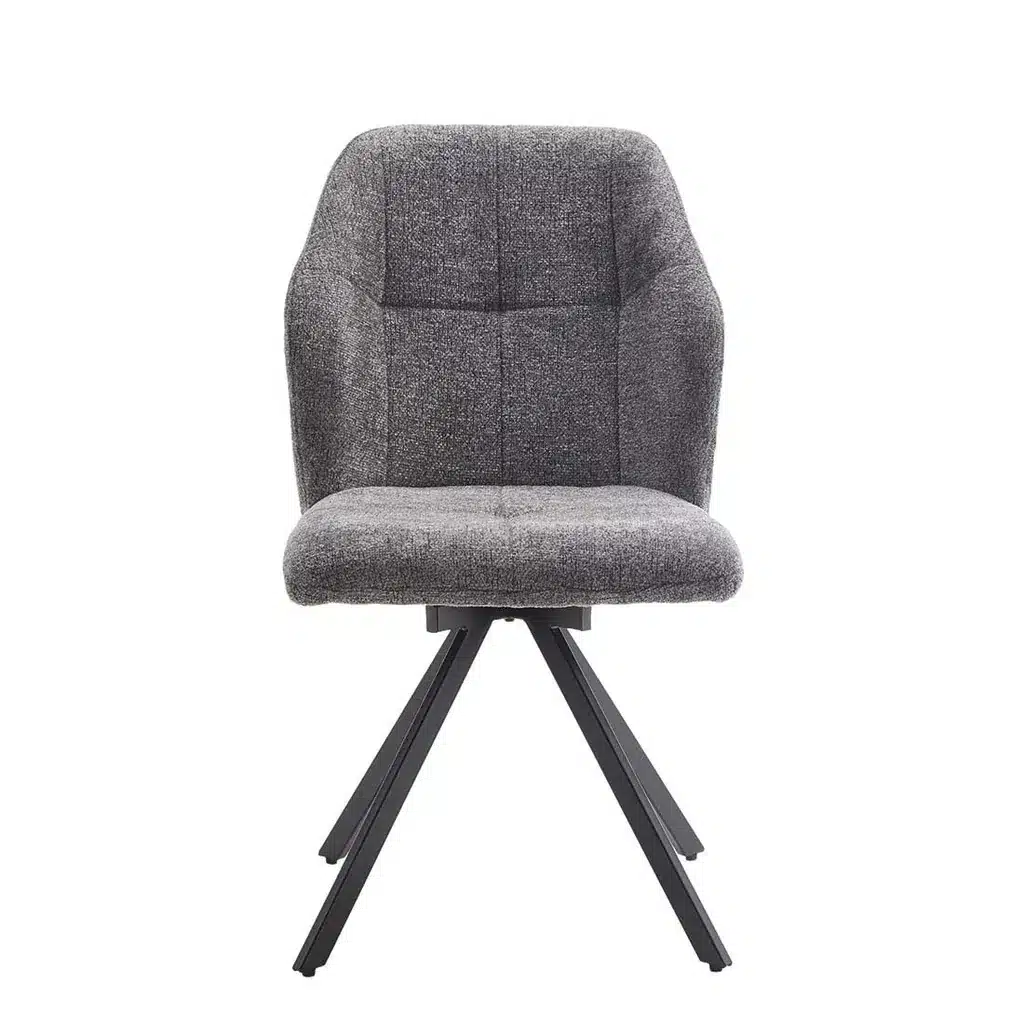 sillas de comedor giratorias gris