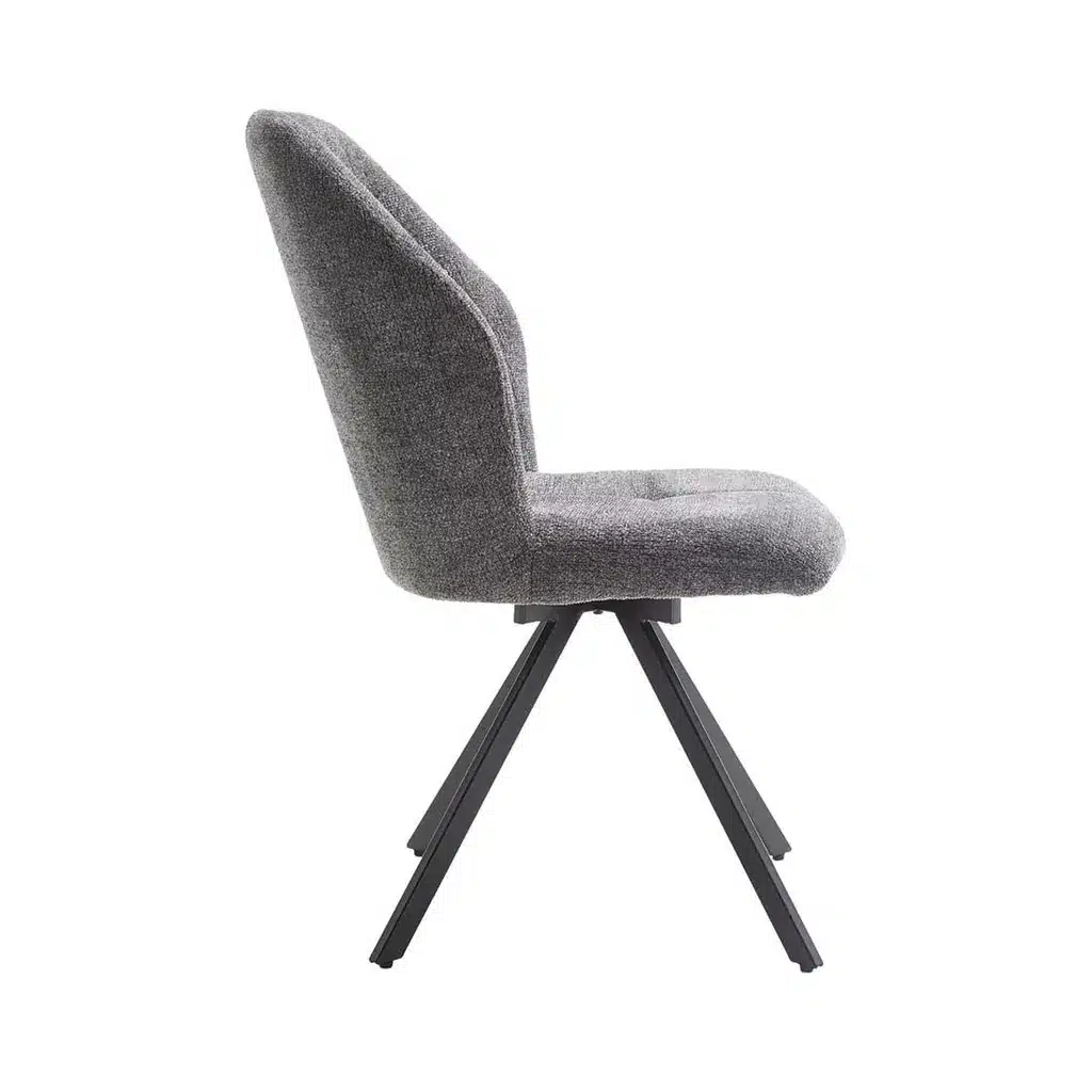 sillas de comedor giratorias gris
