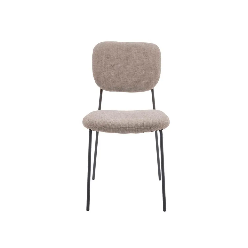 Sillas de tela comedor beige