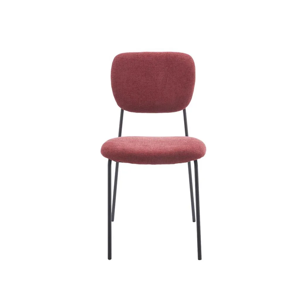 Sillas de tela comedor granate