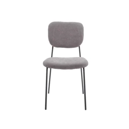 Sillas de tela comedor gris