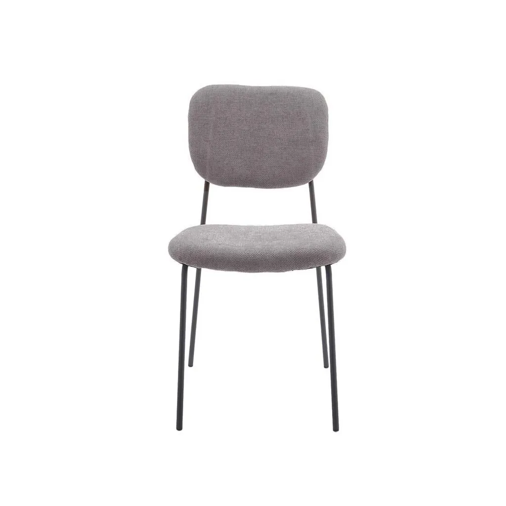 Sillas de tela comedor gris