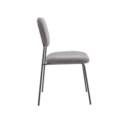 Sillas de tela comedor gris