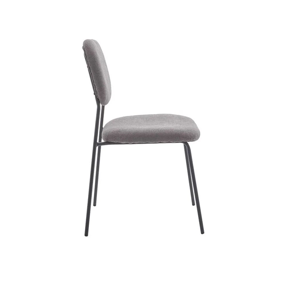 Sillas de tela comedor gris
