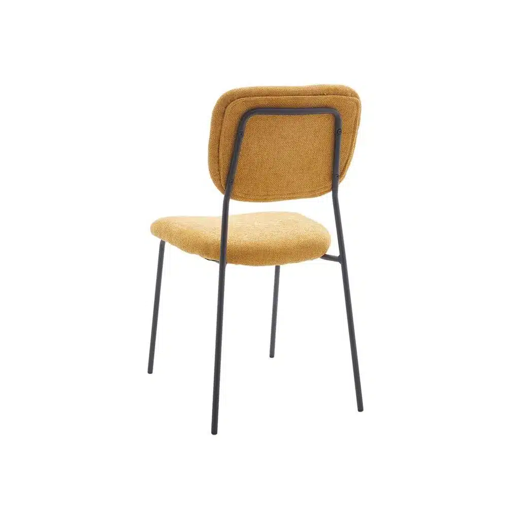 Sillas de tela comedor amarillo