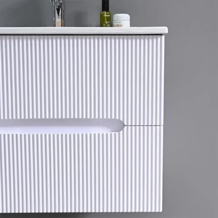 Mueble lavabo suspendido blanco