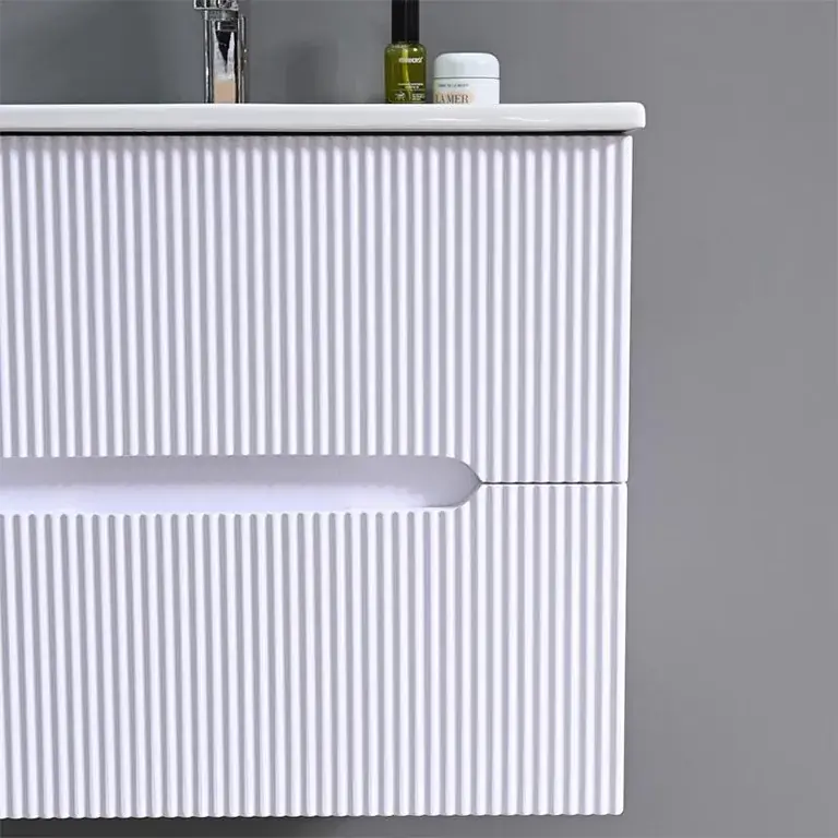 Mueble lavabo suspendido blanco