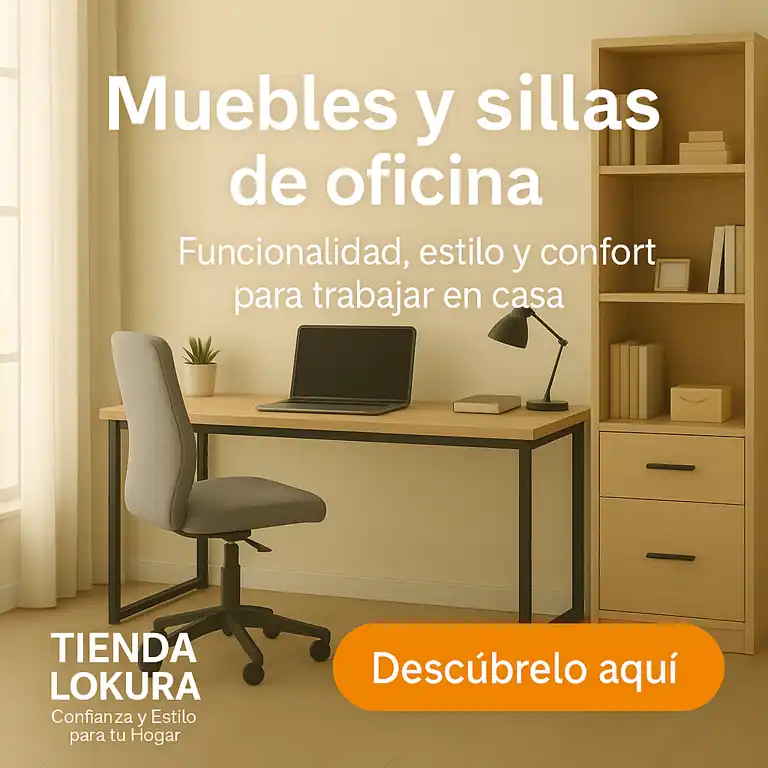 Catalogo de muebles de oficina y estudio de tienda Lokura