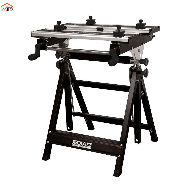 Banco de trabajo ajustable de metal