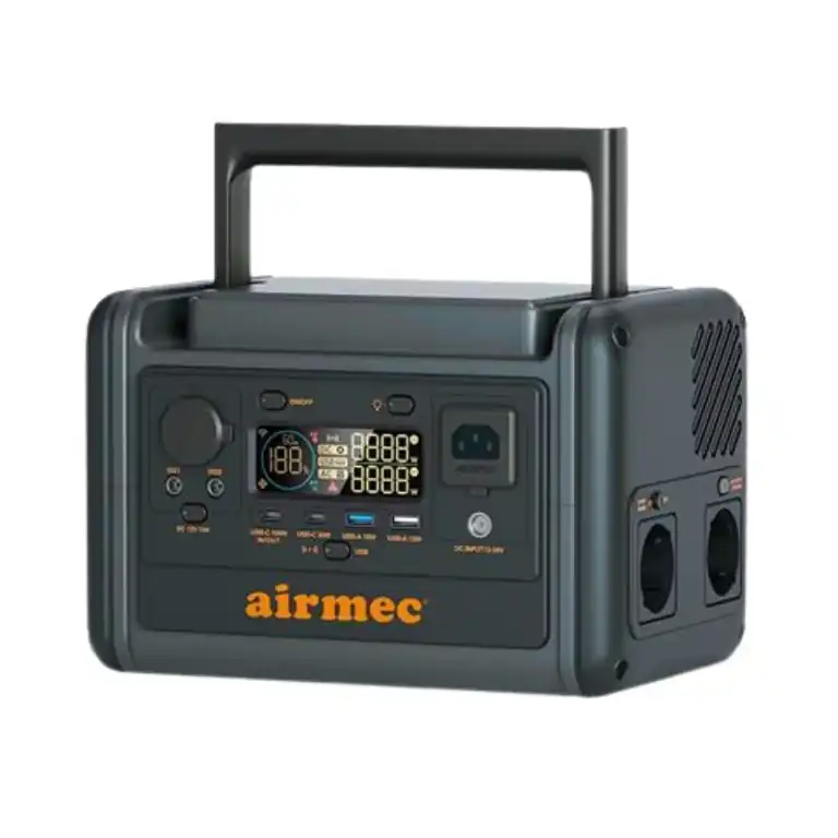 estación de energía portátil Airmec 300W-297Wh con batería LiFePO4 y carga solar