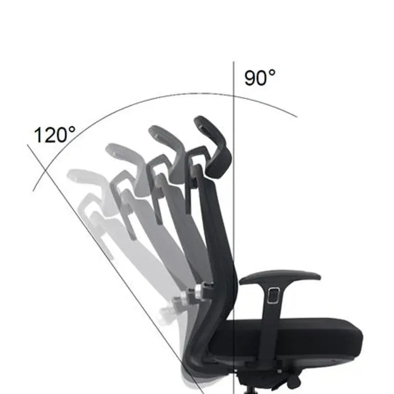Sistema de reclinado y ajuste de tensión de la silla de oficina Serie 650 Nodofix