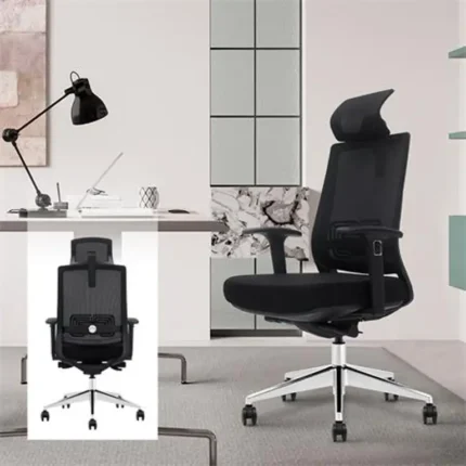 Silla de oficina Serie 650 Nodofix en despacho moderno con escritorio