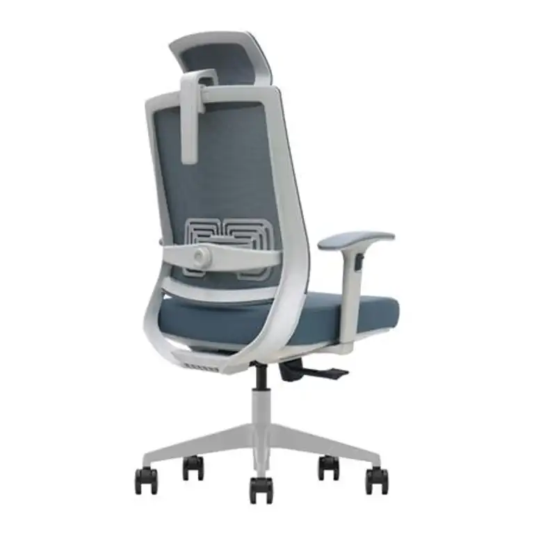Vista trasera de la silla de oficina Serie 350 Nodofix con soporte lumbar regulable